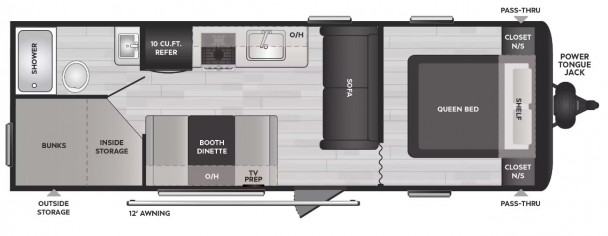 Model diagram Keystone Springdale, 260BHC