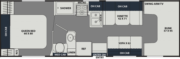 Model diagram Coachmen Leprechaun, 270QB Chevy