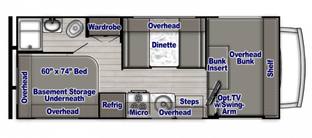 Model diagram Gulf Stream Conquest, 6237LE