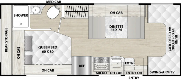 Model diagram Coachmen Cross Trail XL, 23XG