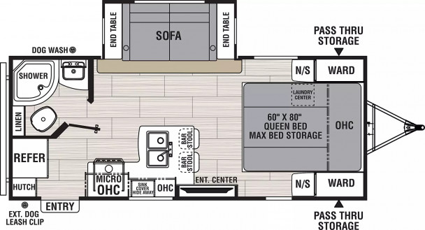 Model diagram Coachmen Northern Spirit, 1943RB