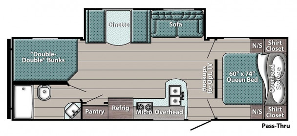Model diagram Gulf Stream Ameri-Lite, 269BH