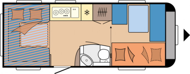 Model diagram Hobby De Luxe, 515 UHK