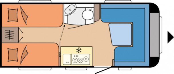 Model diagram Hobby De Luxe, 460 LU