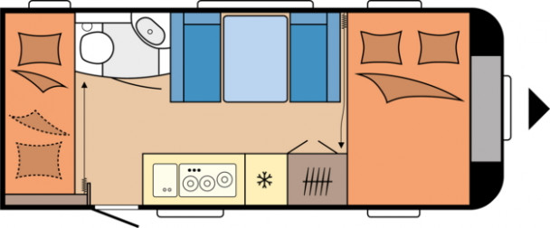 Model diagram Hobby De Luxe, 490 KMF
