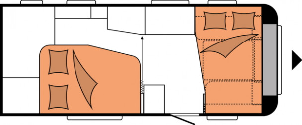Model diagram Hobby De Luxe, 495 WFB