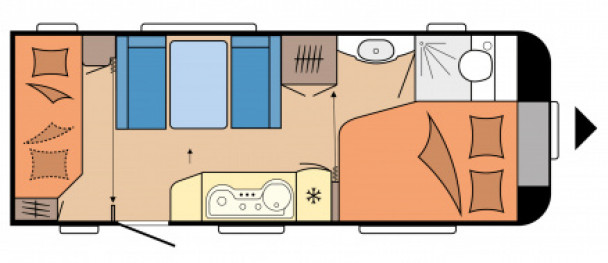 Model diagram Hobby De Luxe, 540 KMFe
