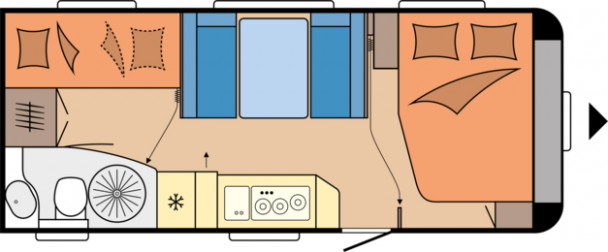Model diagram Hobby De Luxe, 545 KMF