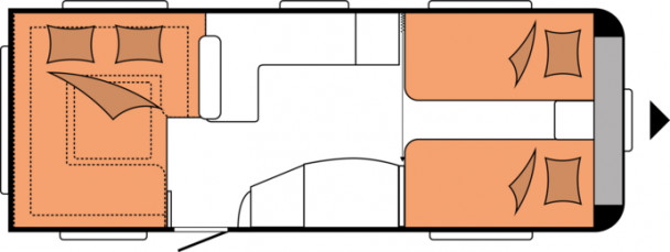 Model diagram Hobby Prestige, 620 CL