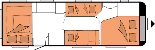Model diagram Hobby Prestige, 720 UKFe