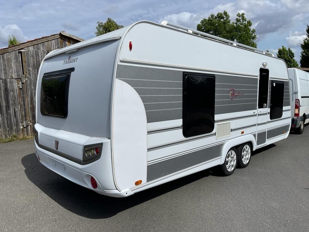 Tabbert Bellini 590/Duschkabine/WC/gr Kūhlschk/Leder/Alu