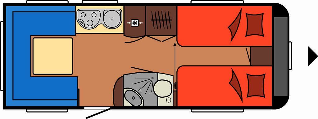 Hobby De Luxe 540 UL Markise, Mover